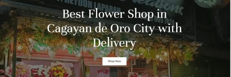 Flower Creations Home Page Portfolio
